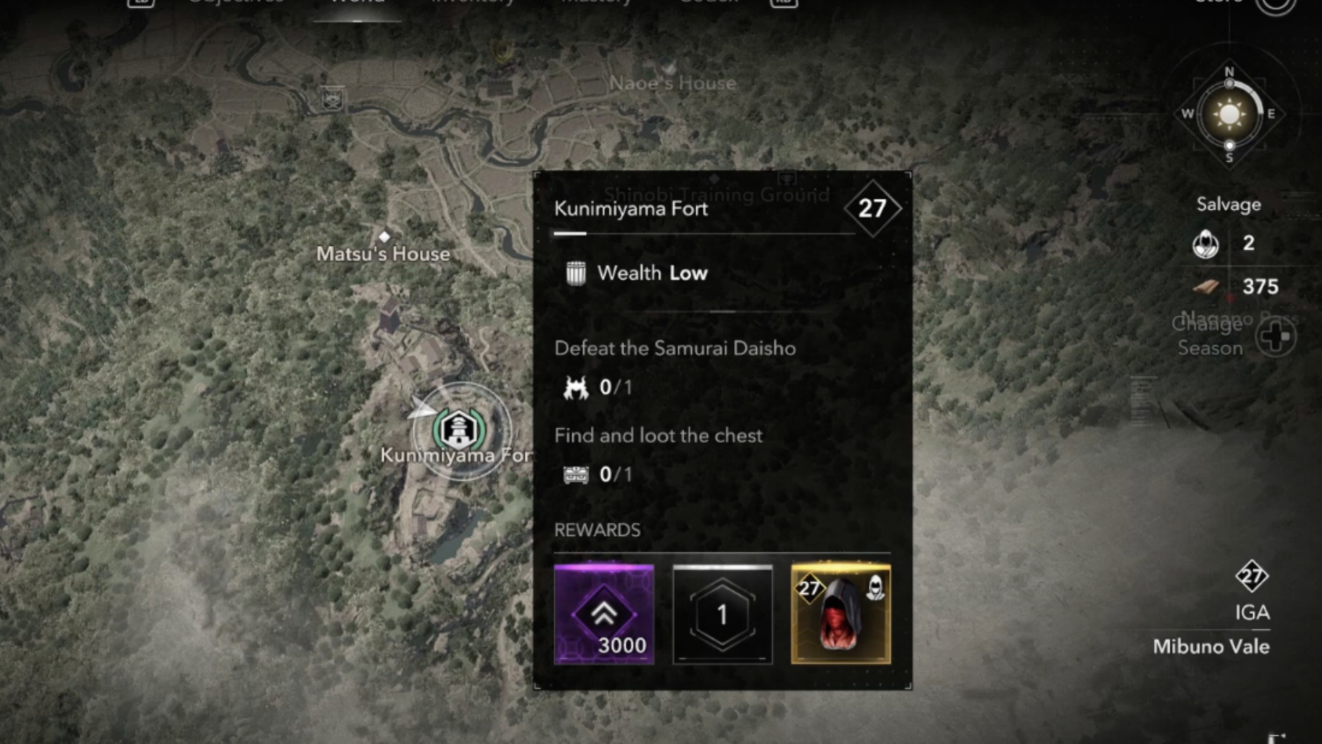 Kunimiyama Fort in Assassin's Creed Shadows