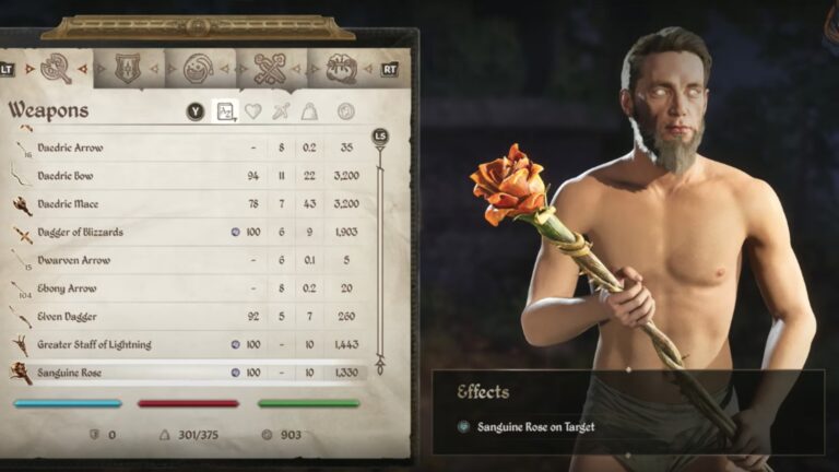 Sanguine's Rose Oblivion Remastered