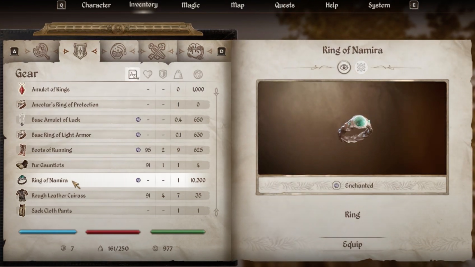 Ring of Namia's Shrine