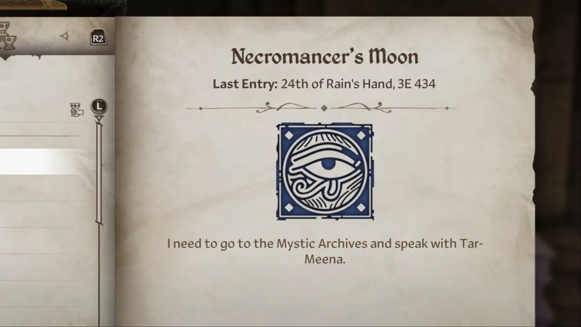 Necromancer’s Moon quest in Oblivion Remastered (Image via Bethesda Softworks)
