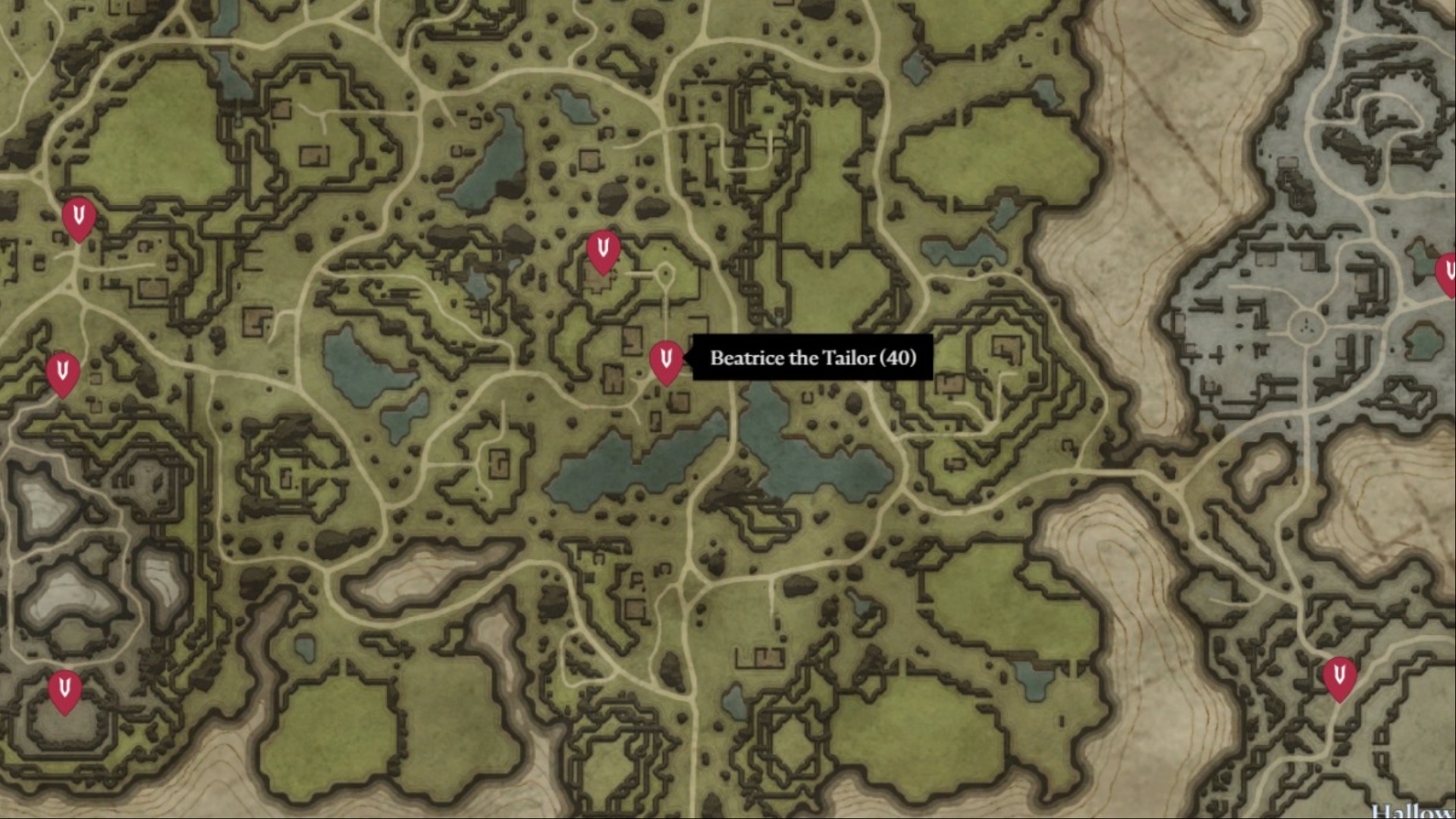 Beatrice's boss location (Image via Stunlock Studios)