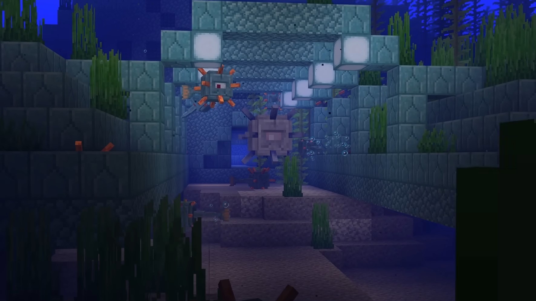 Ocean Monuments (Image via Mojang)