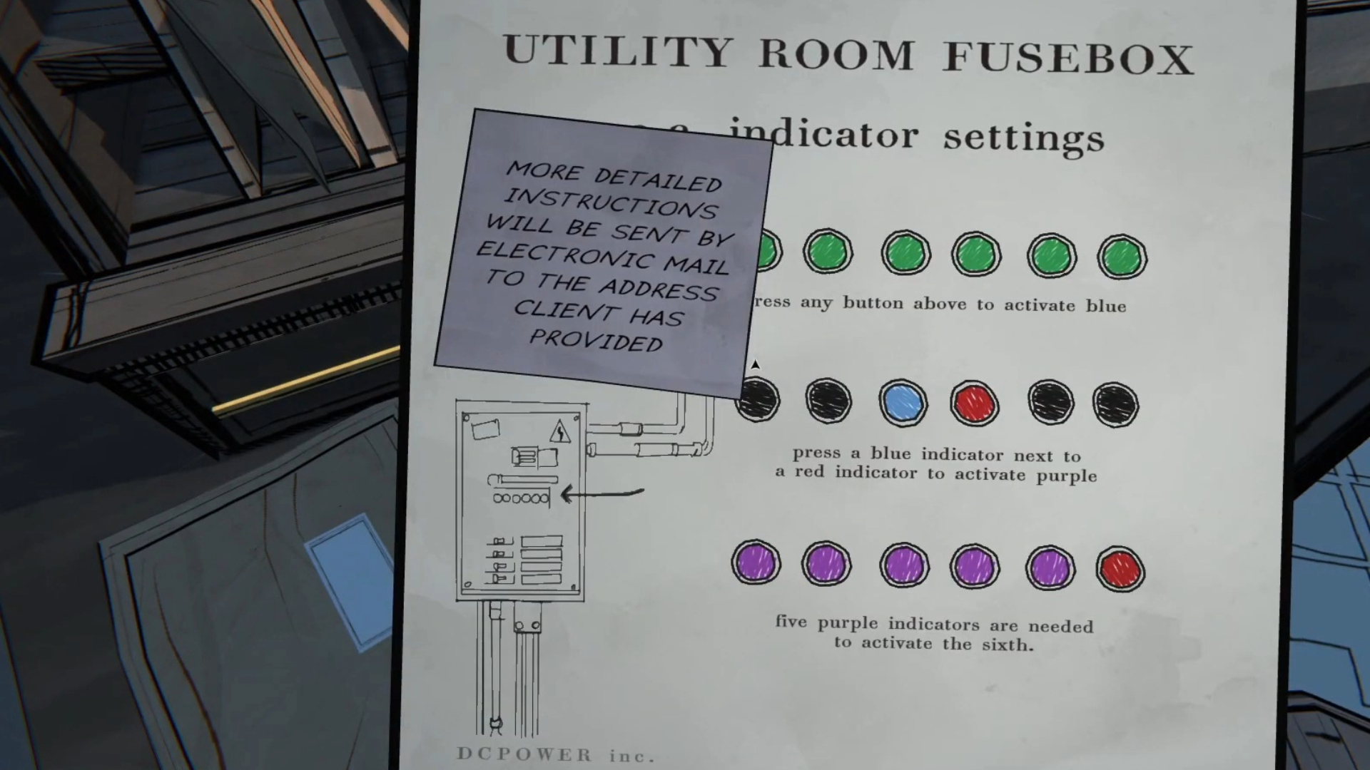 One of the VAC indicator puzzle clues