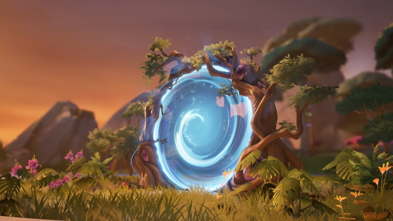 Colors determine the operation of a portal