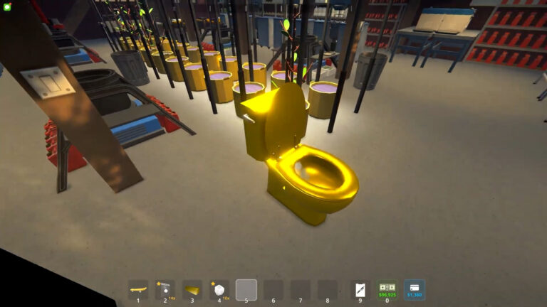 The Golden Toilet in Schedule 1 (Source: TVGS / YT@ApeKnightGaming)