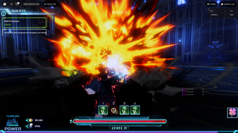 Combat in-game - Hunters (Image via Roblox Corporation)