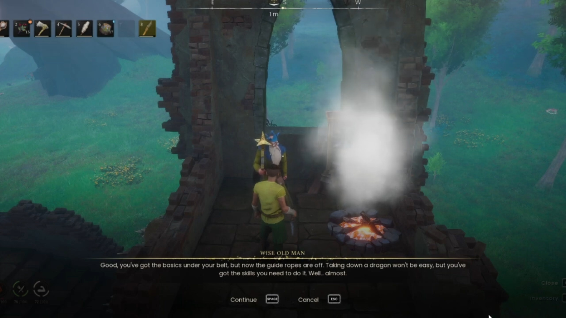 RuneScape_ Dragonwilds - Speak to the Wise Old Man in Bramblemead