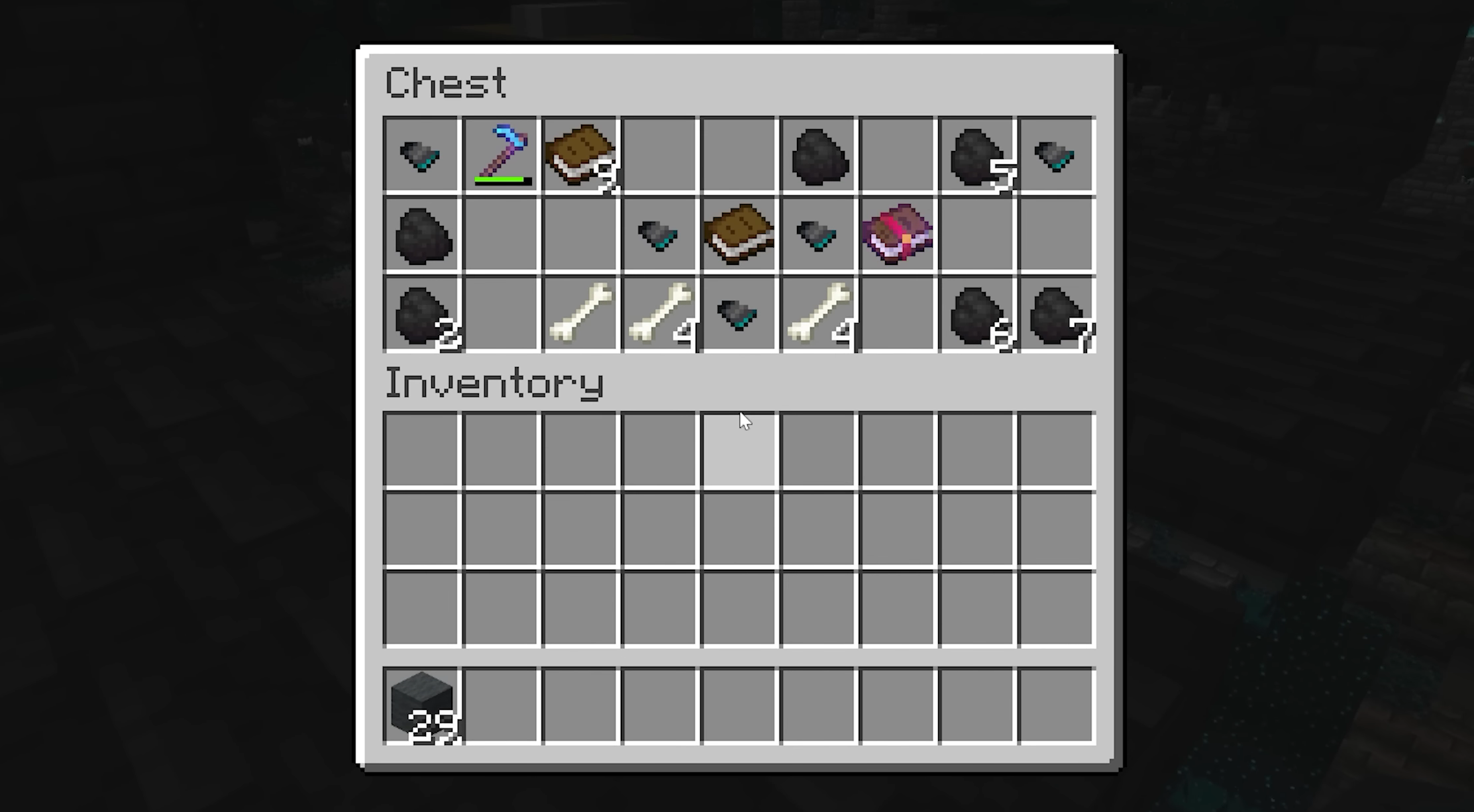 Loot available in the Deep Dark