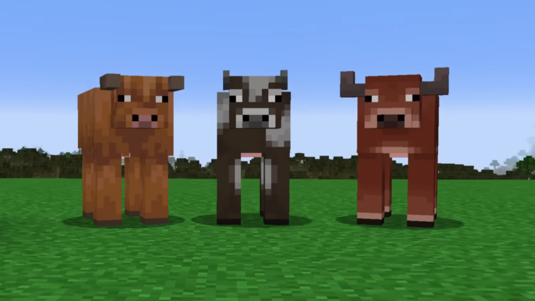 Cold Cow Mob in Minecraft