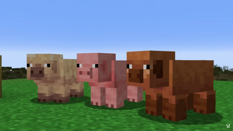 Pig Mob variants in Minecraft