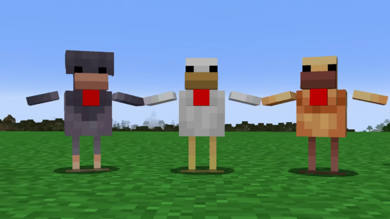 Chicken Mob variants in Minecraft