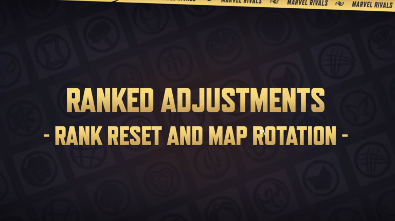Rank Adjustment, Rank Reset and Map Rotation in Marvel Rivals