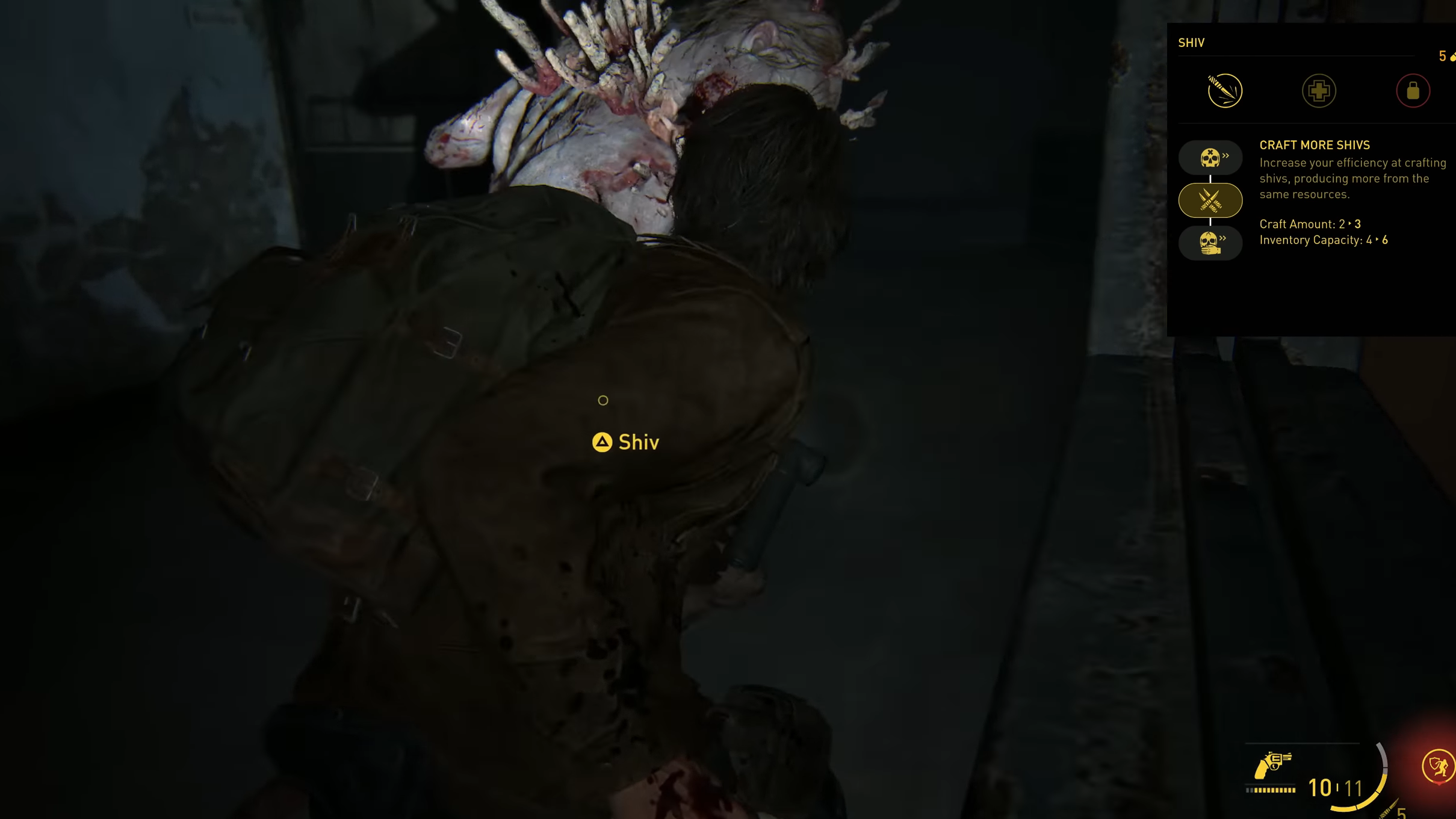 Joel's character stealth kills
