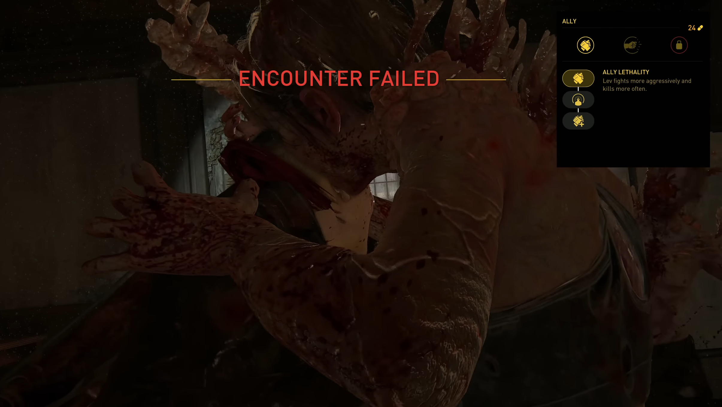 Encounter fails if Lev is killed