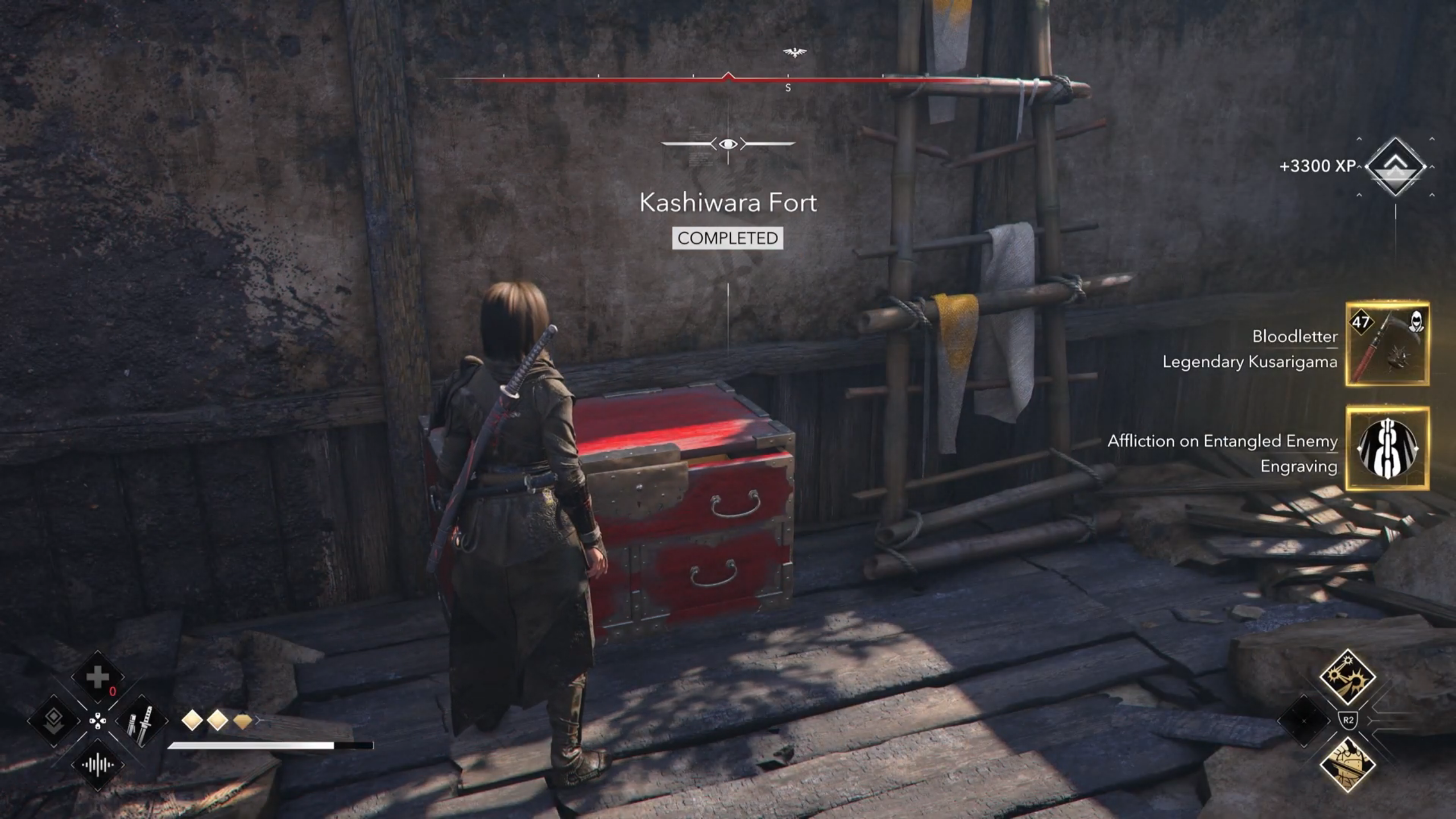 Find the legendary chest in Kashiwara Fort