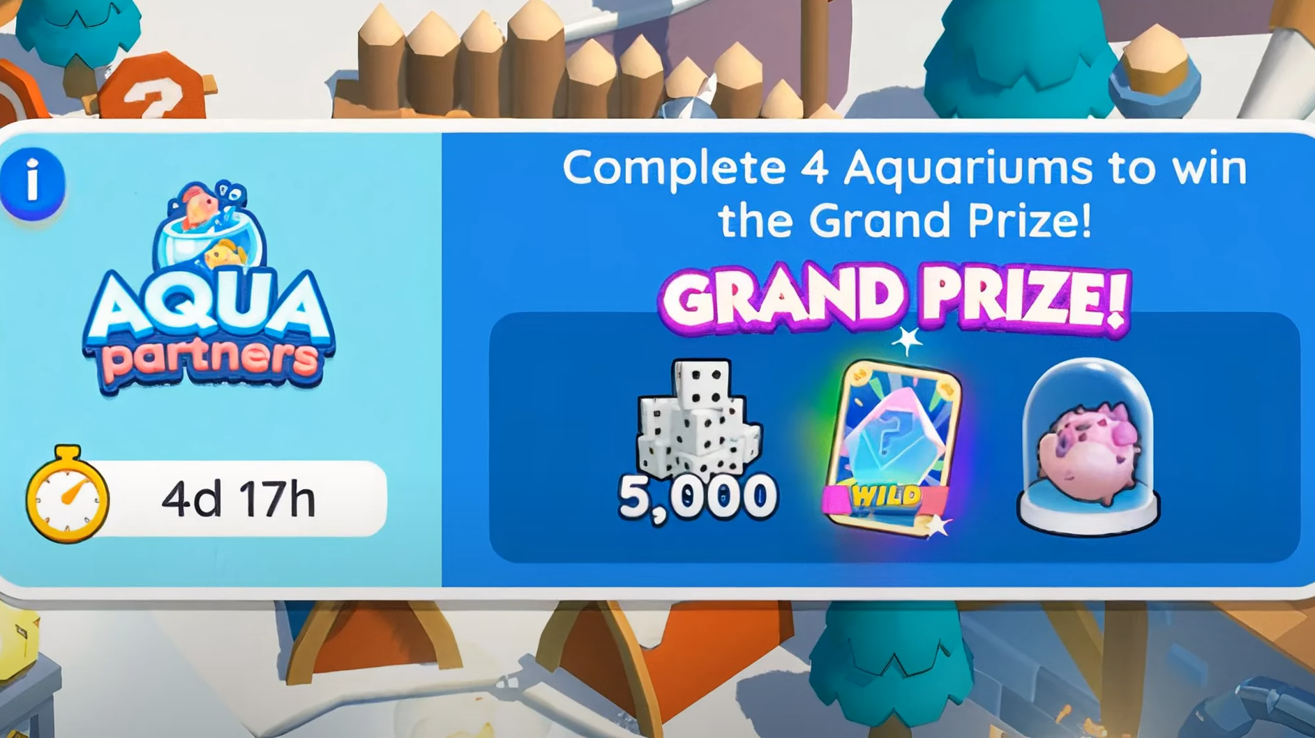 Aqua Partner Event in Monopoly GO