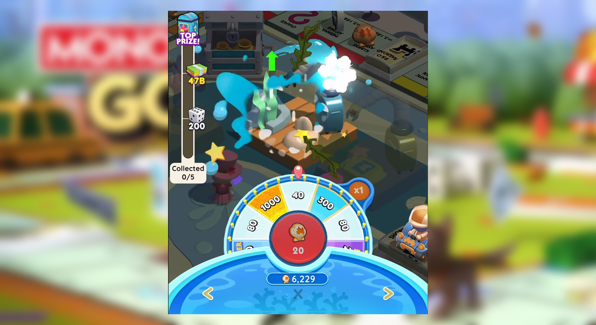 Progress through the event