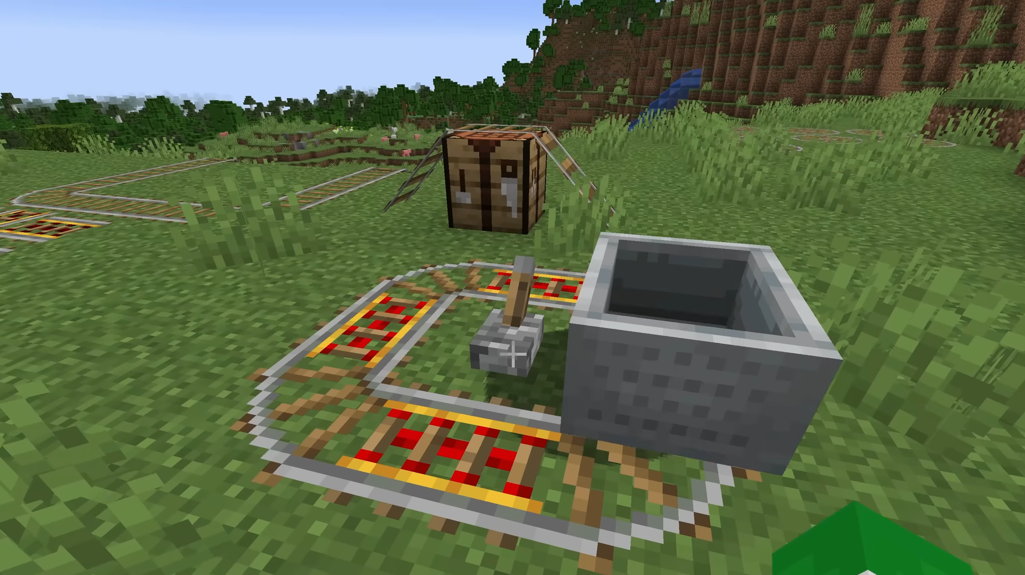 Lever to power the rail