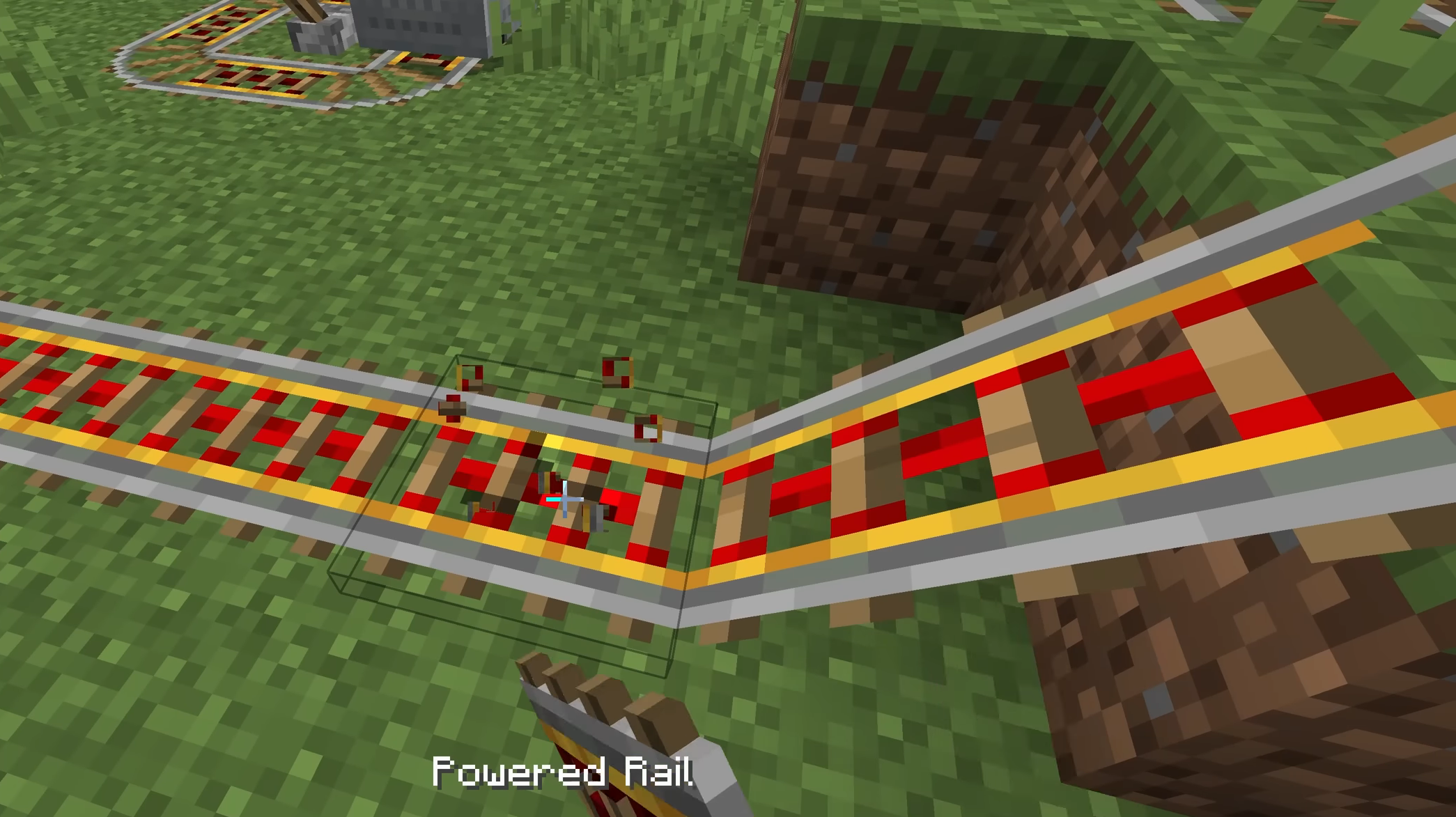 Lay the powered rail on slopes for more boost