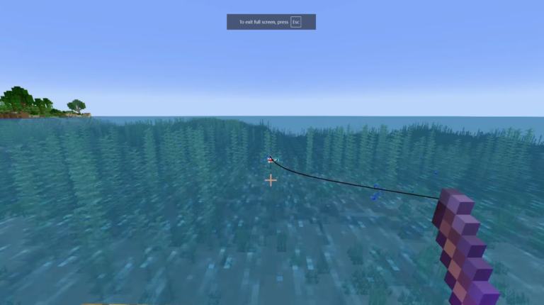 Fishing in Minecraft