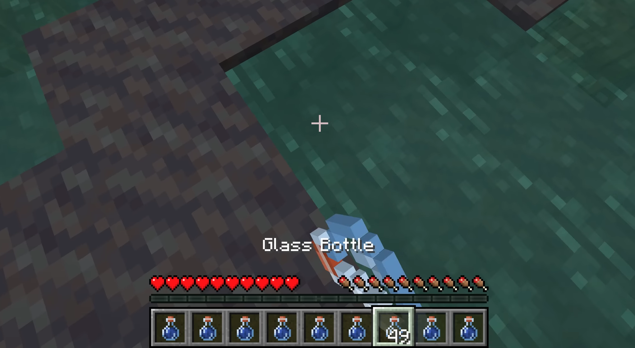 Glass bottle in Minecraft