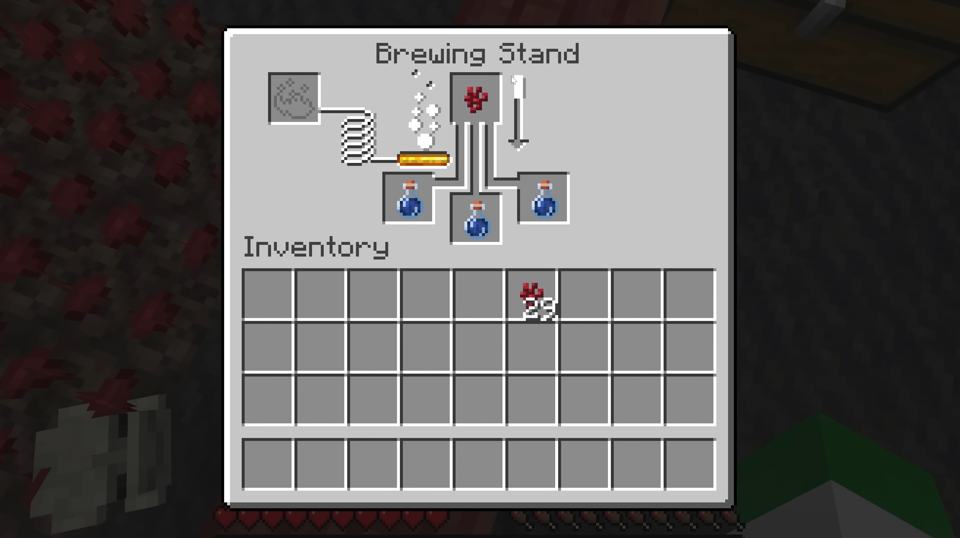 Crafting Awkward Potions in Minecraft