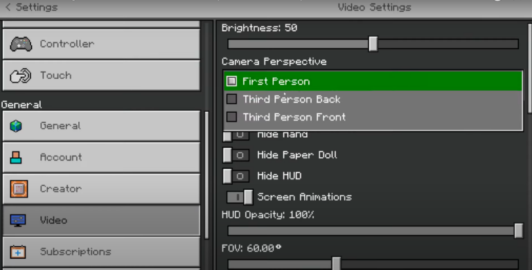 How To Change the Camera View in Minecraft - Deltia's Gaming