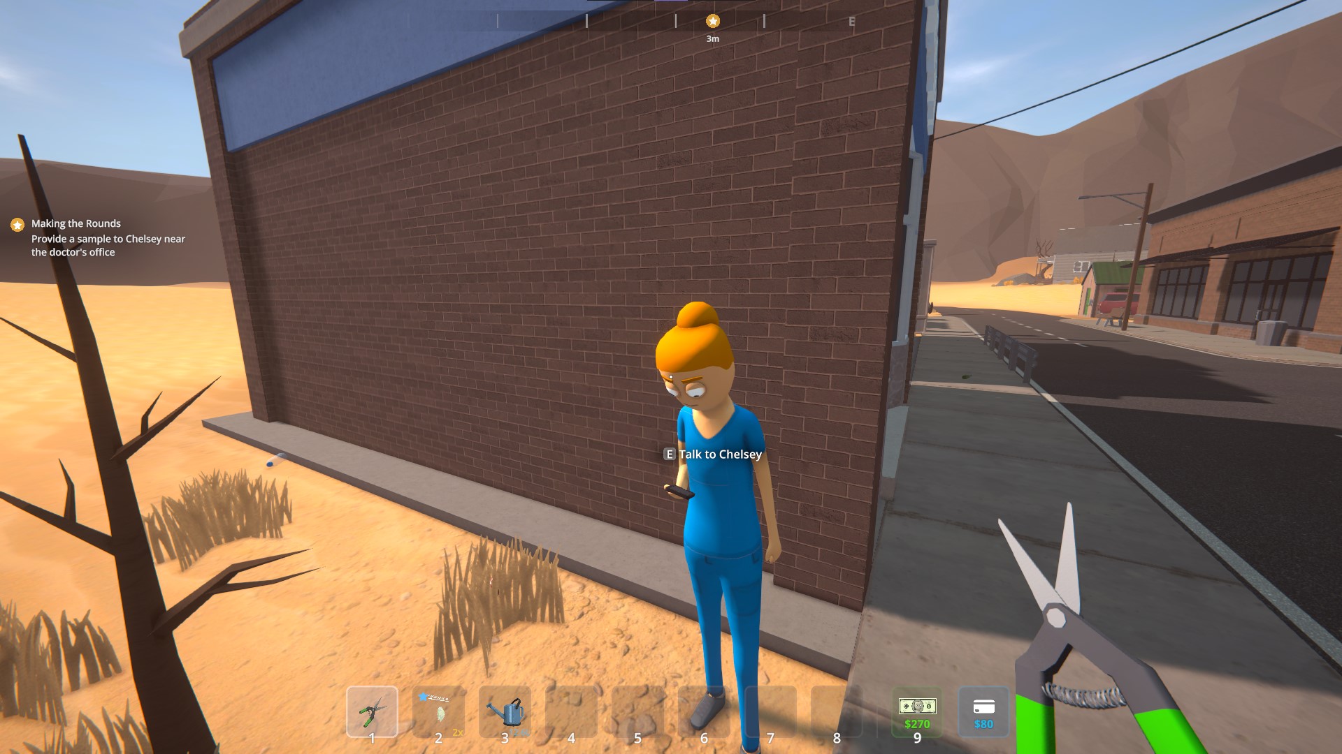 Find Chelsey near the doctor's office (Source: TVGS)