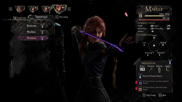 Medalum is an excellent weapon for Maelle (Source: Kepler Interactive)
