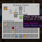Level 2 potion of strength in Minecraft