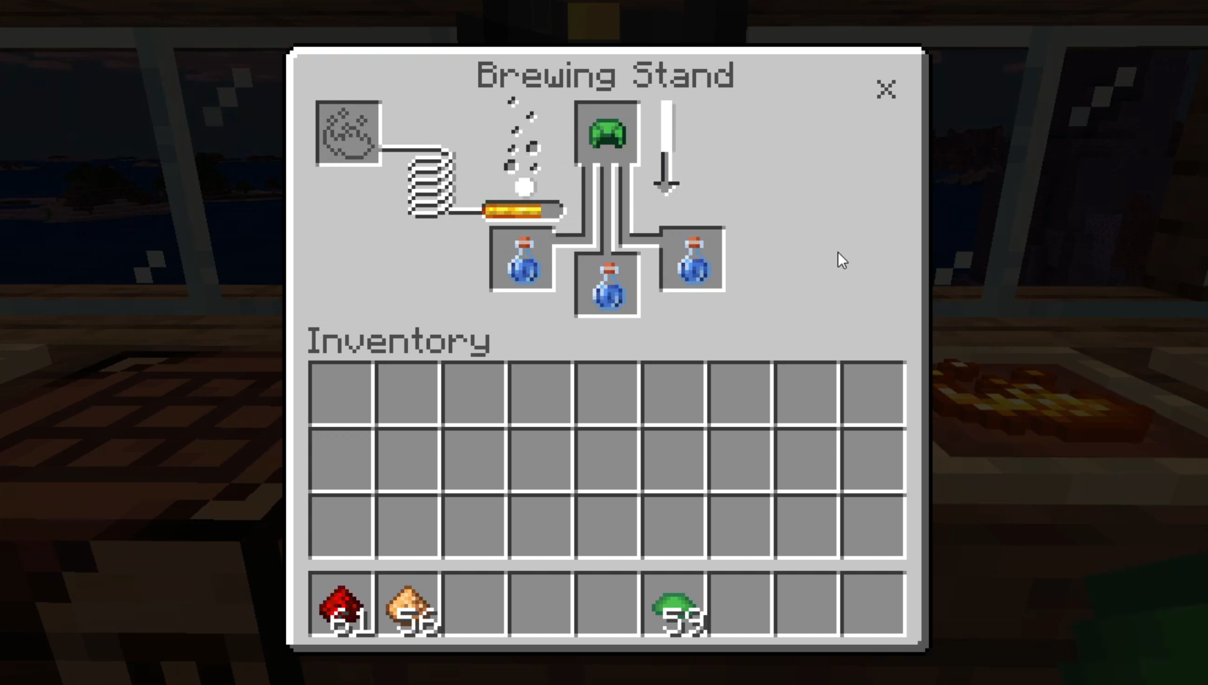 Craft the potion of turtle master in minecraft