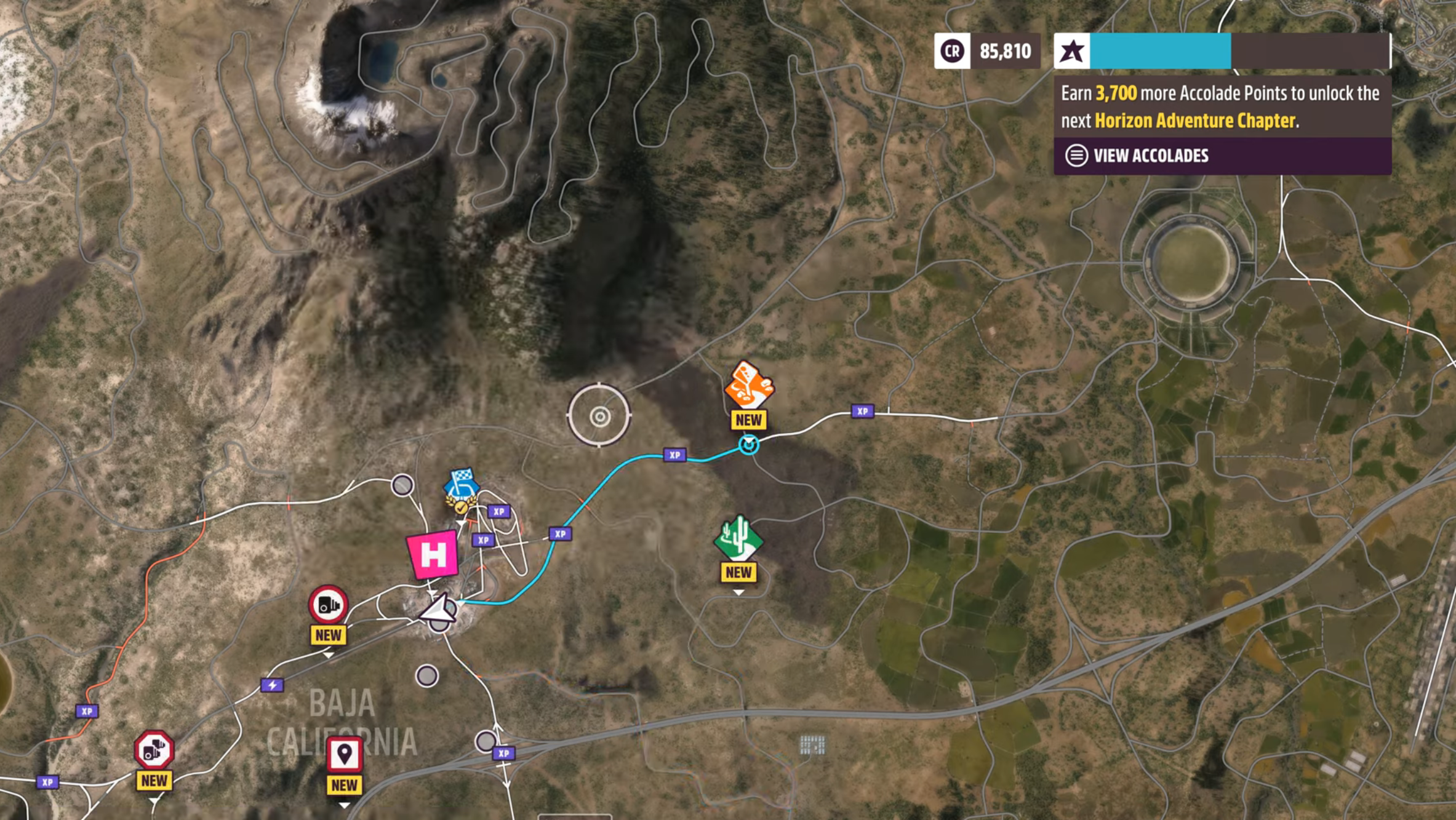 Map in Forza Horizon 5