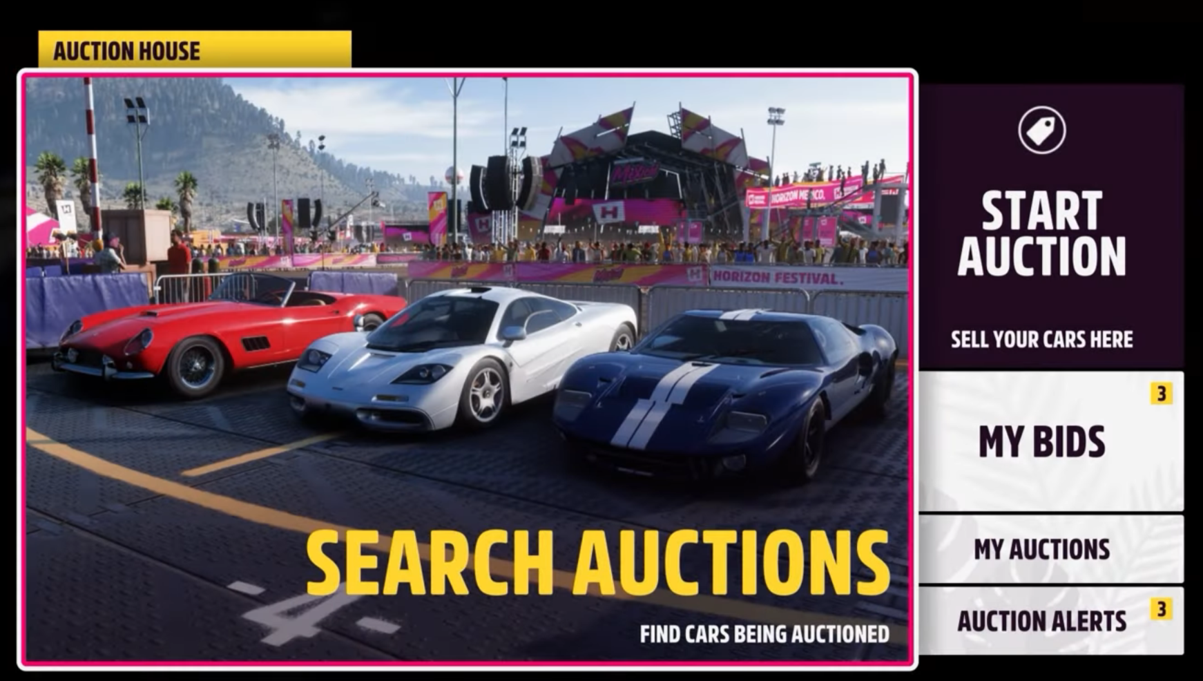 Auction House in Forza Horizon 5