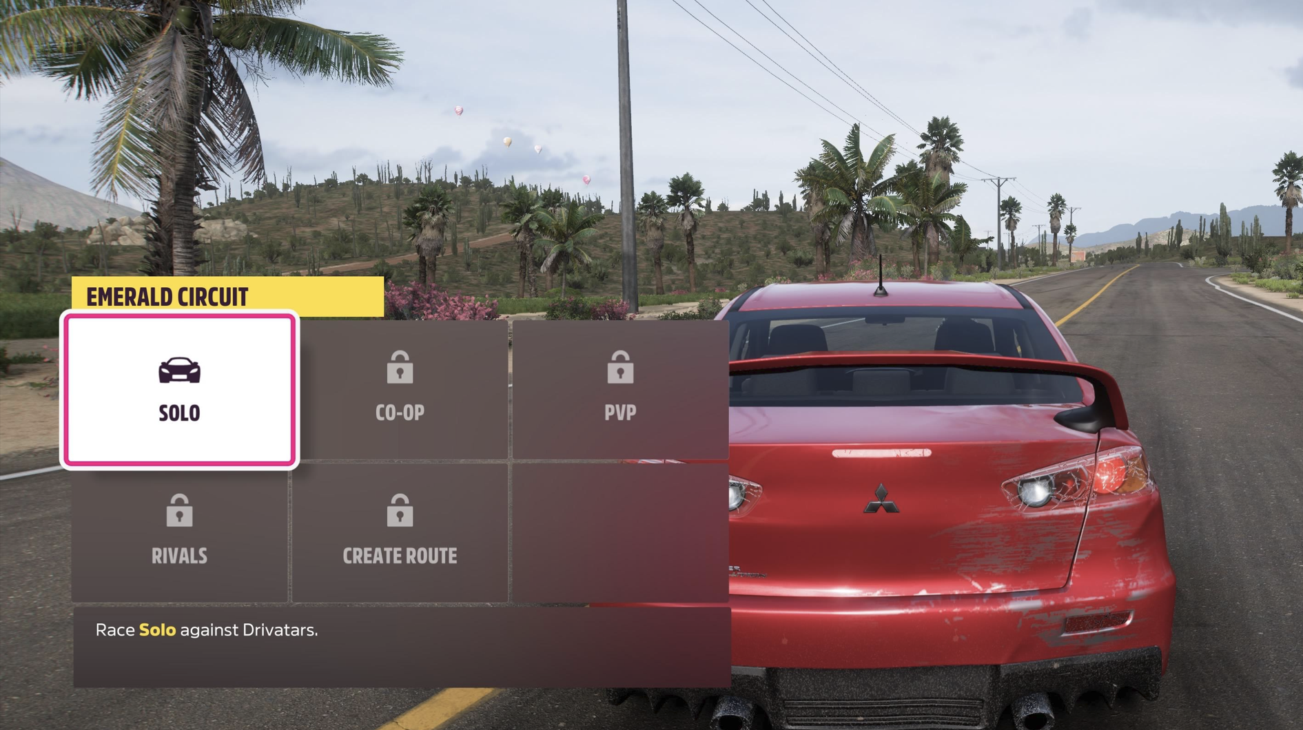 Choose solo event