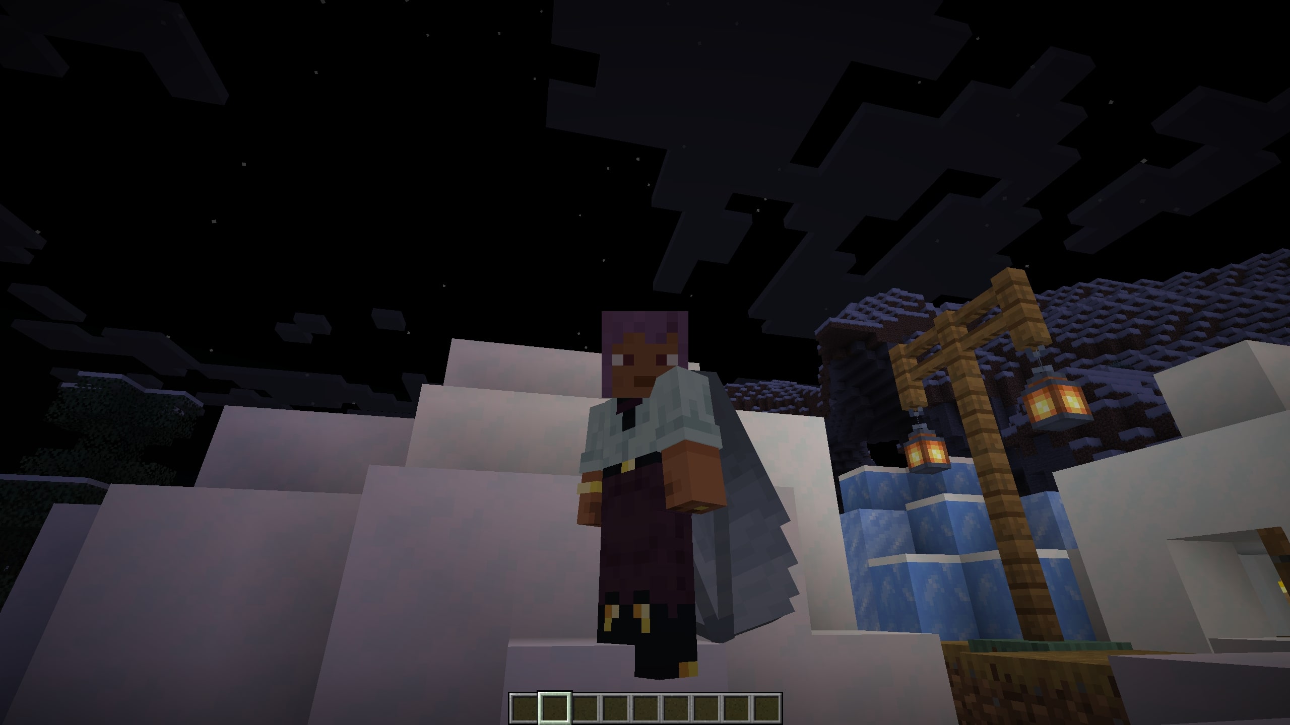 Elytra equipped on the back (Image via Mojang Studios)