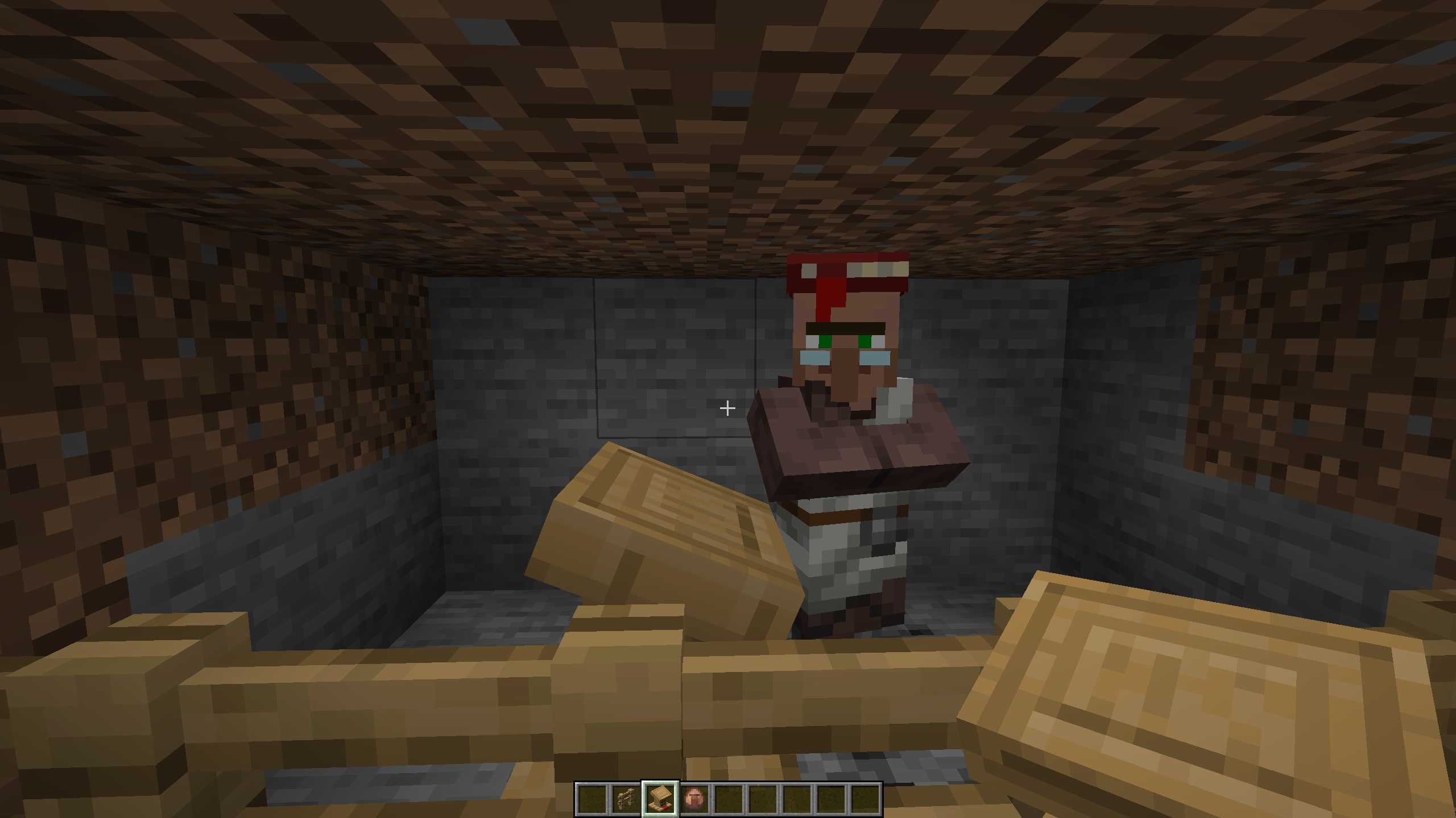 A Librarian in Minecraft (Image via Mojang Studios)