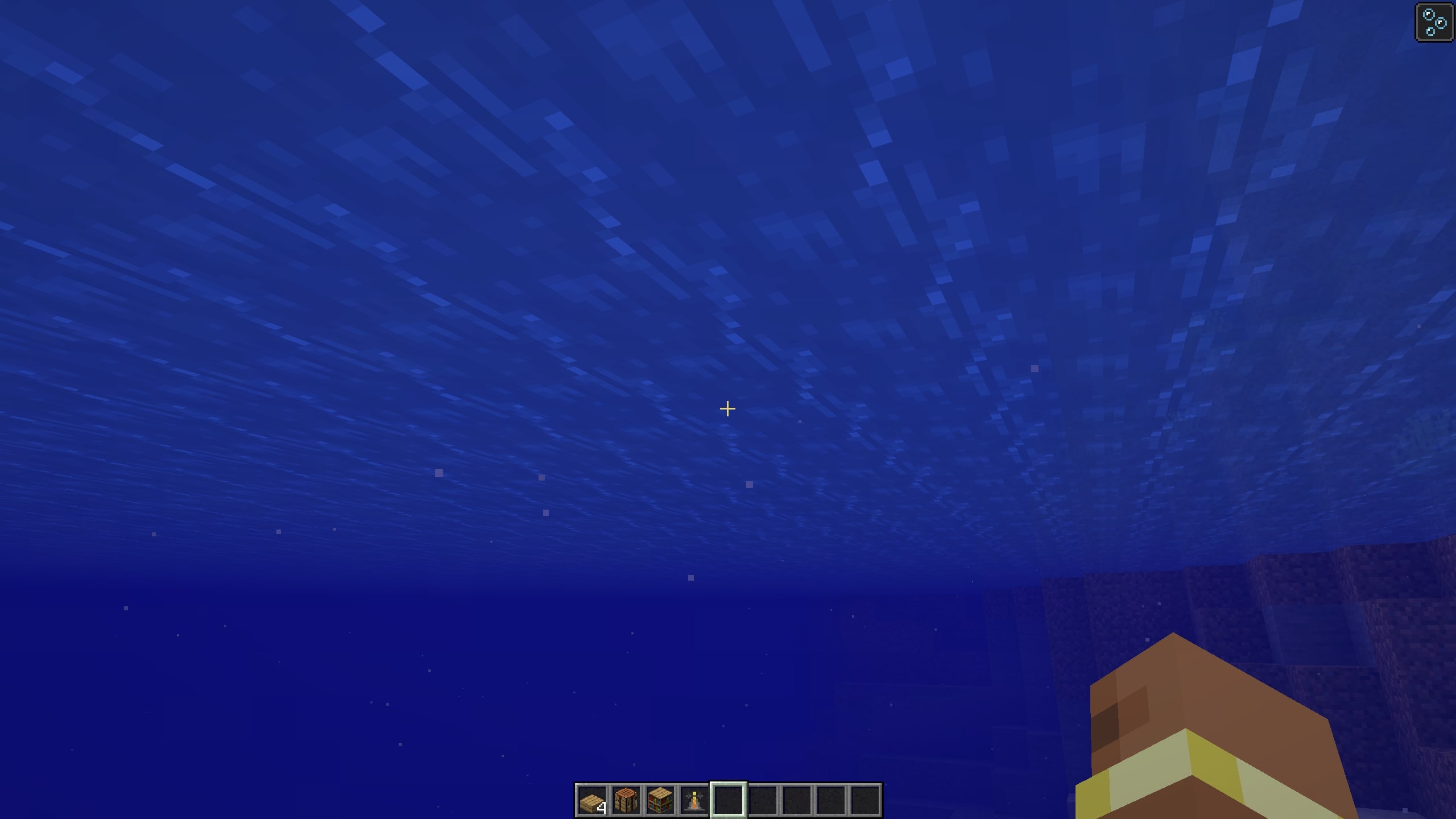 Swimming underwater in Minecraft (Image via Mojang Studios)