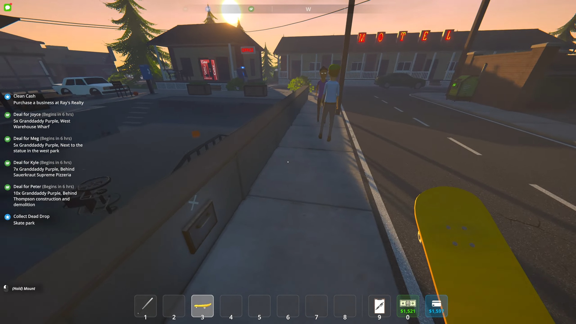 The roadside dead drop at the Skate Park. (Source: TVGS | Gamerack/YouTube)