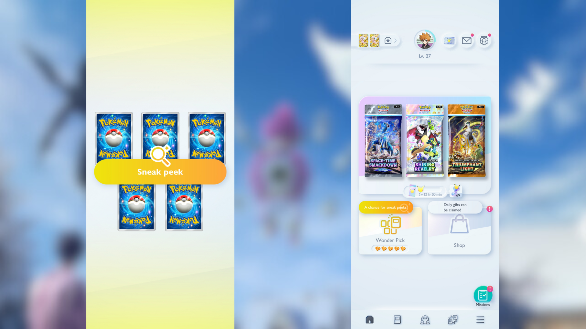 You will get a pop-up if the Sneak Peek activates (Image via The Pokémon Company)