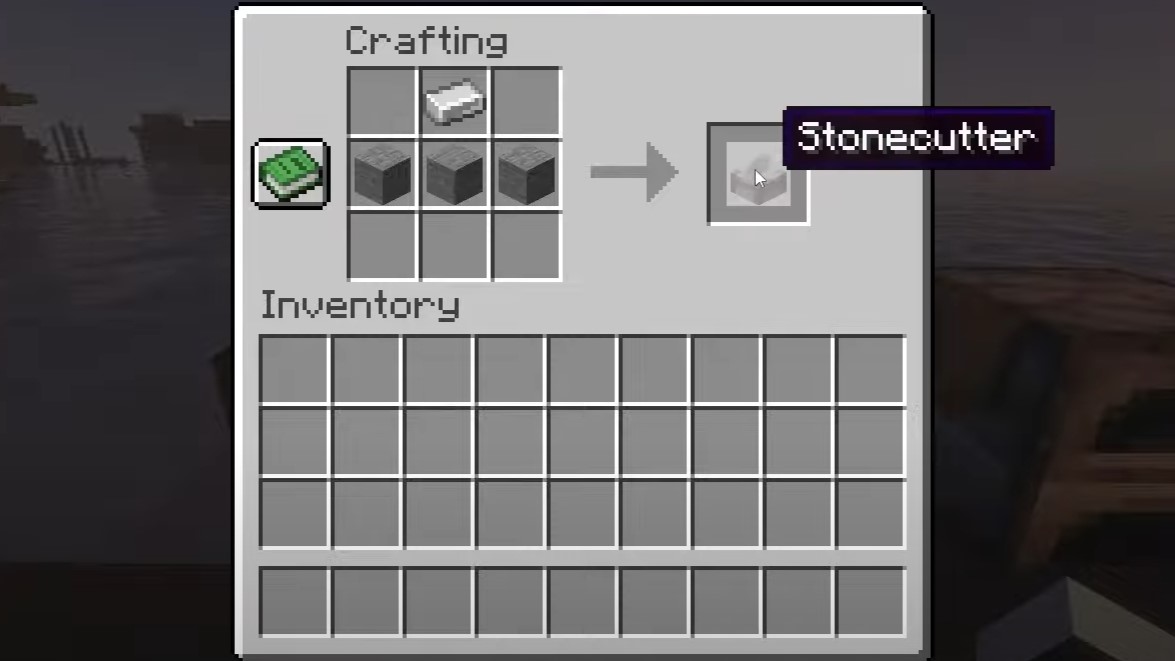 Stonecutter crafting recipe (Image via Mojang Studios)