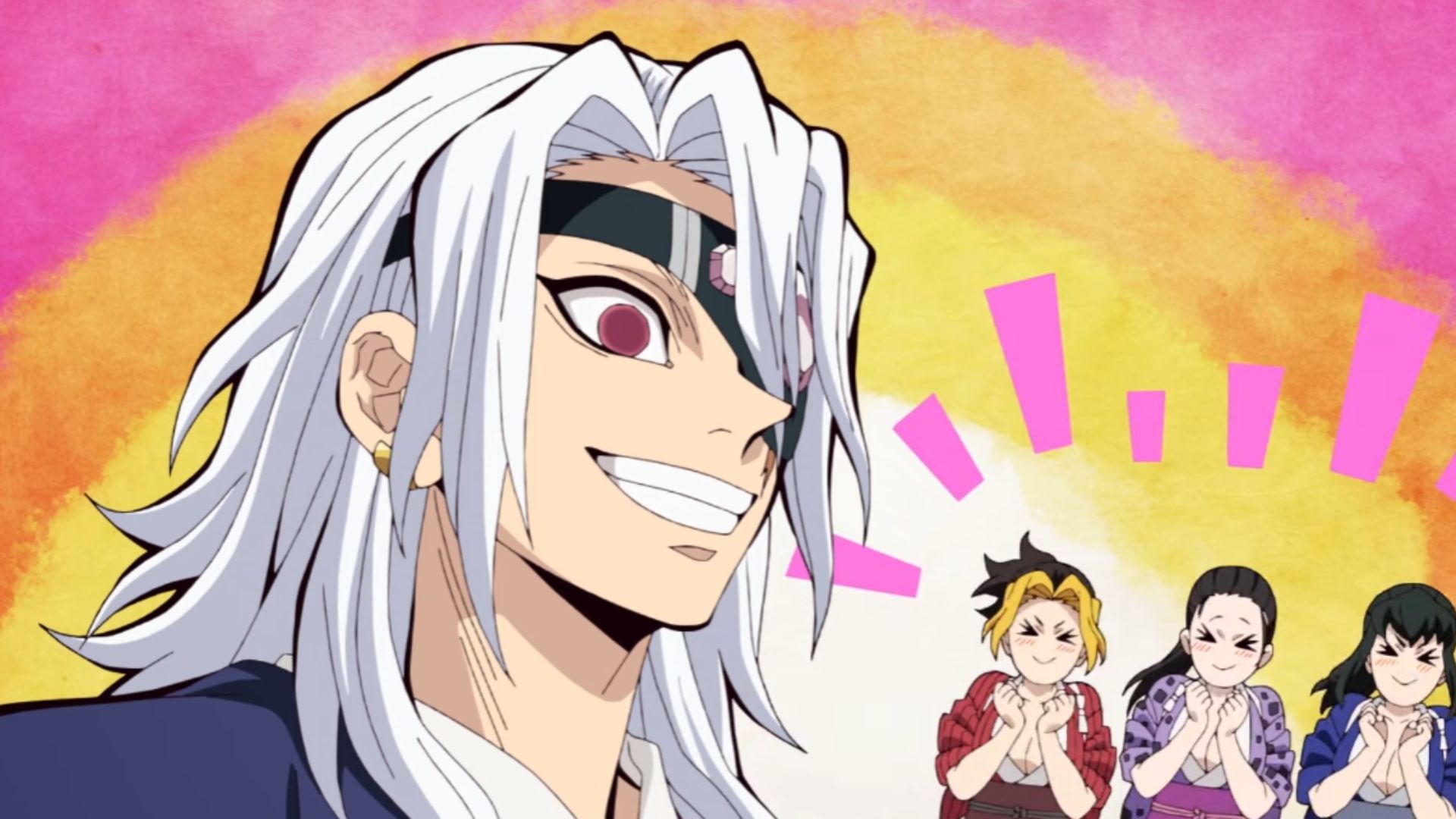 Tengen and his wives as seen during Hashira Training arc
