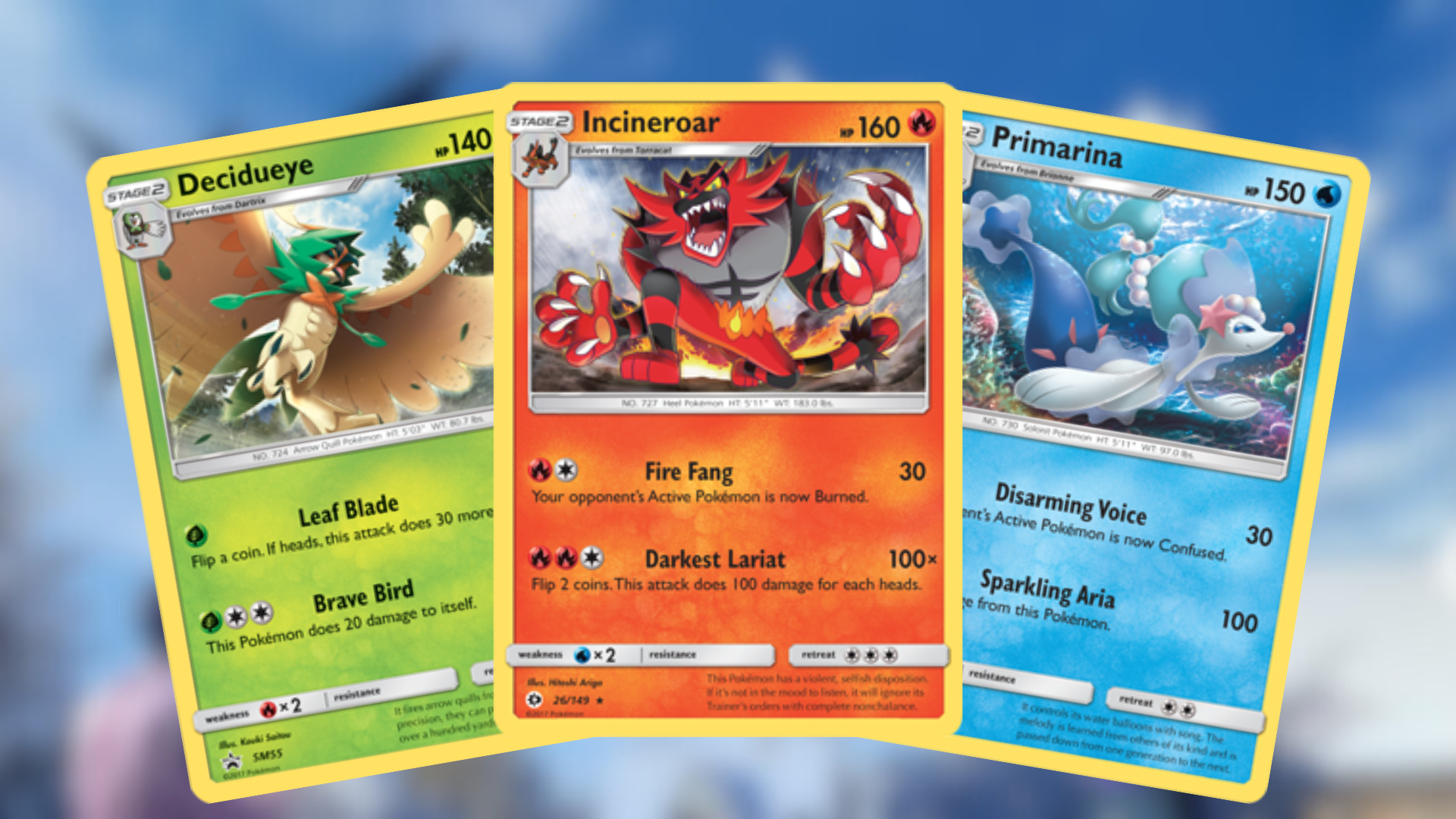 The Alolan trio of starters (Image via The Pokémon Company)