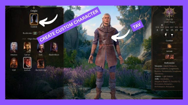 The Ultimate Guide to Tav: Roleplaying Your Custom Character in Baldur’s Gate 3
