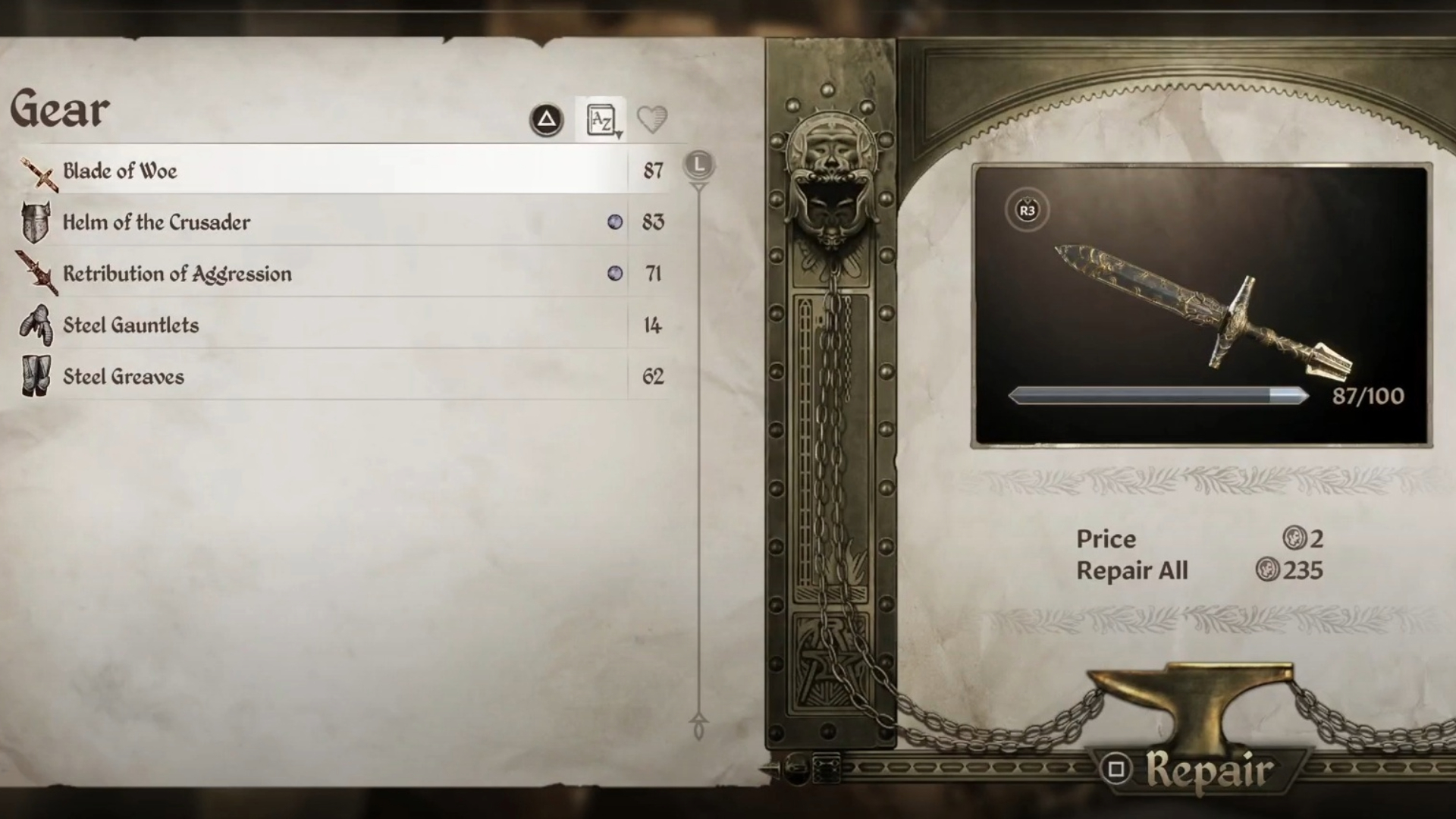Armorer trainers can repair all equipment for you (Image via Bethesda)