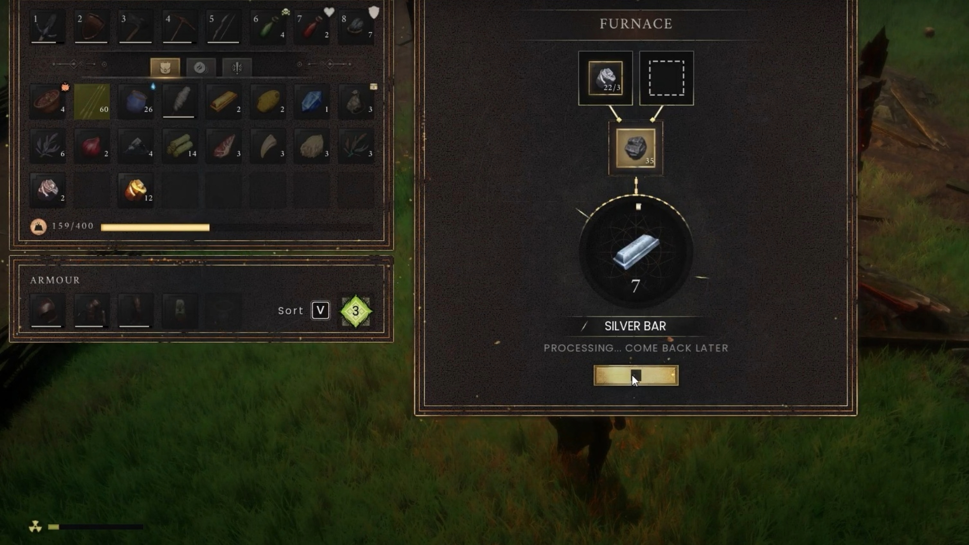 Use the furnace to make Silver Bars