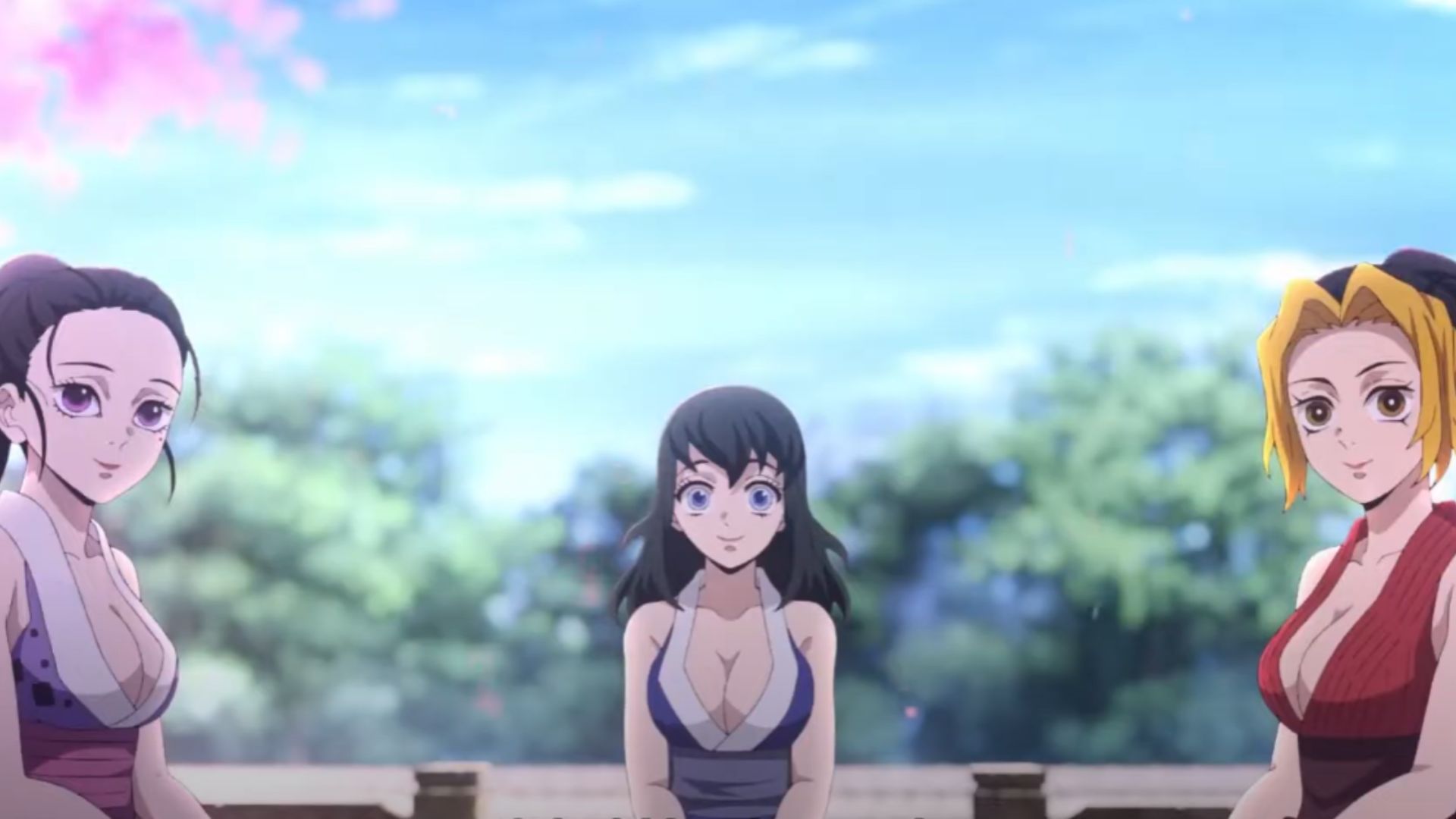 Makio, Suma, and Hinatsuru