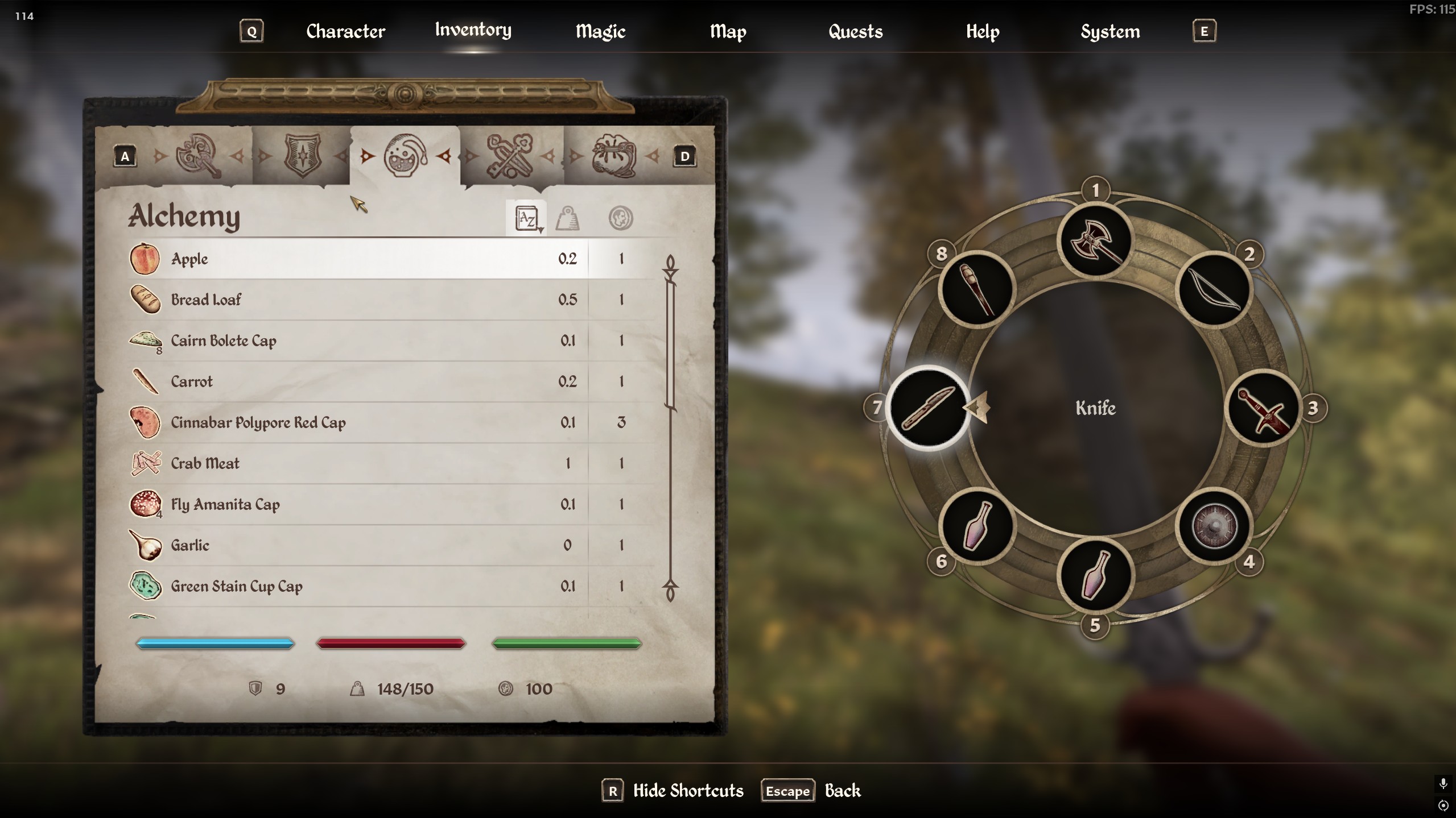 Weapon Shortcuts oblivion reamstered