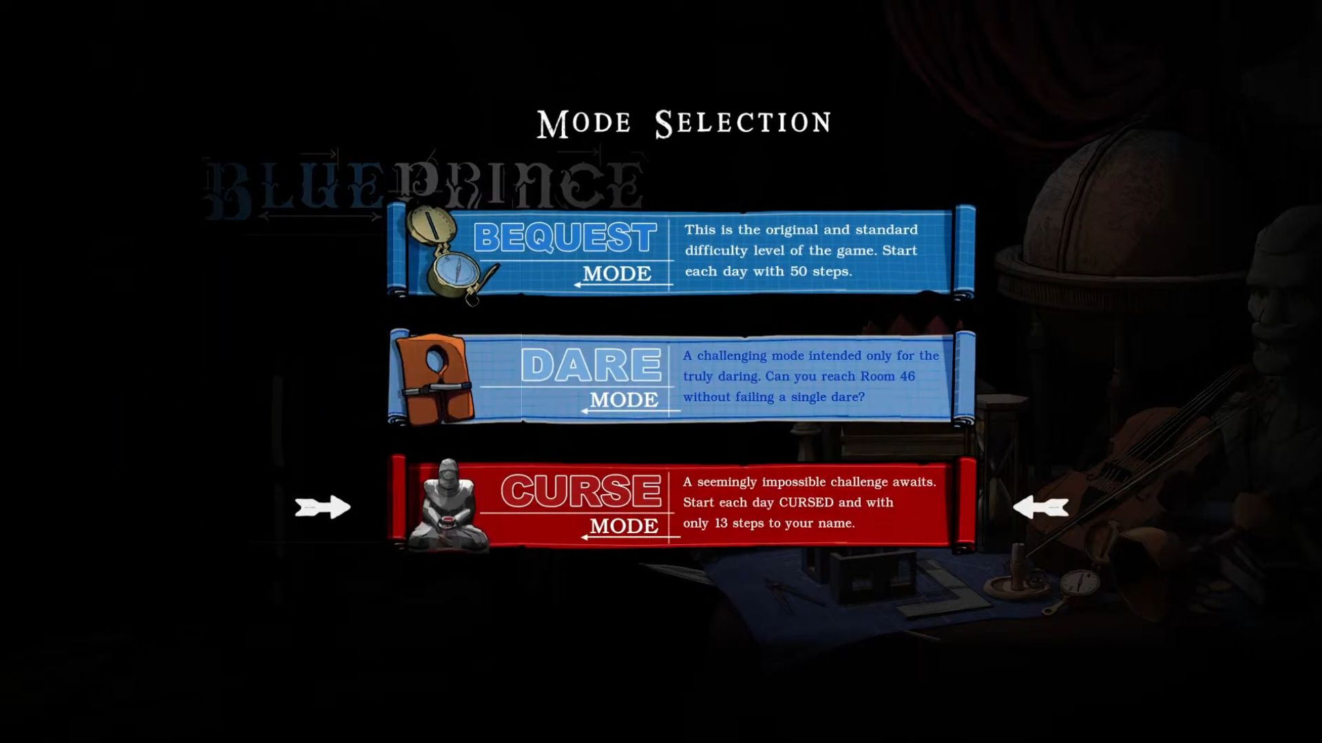 What is the difference between Curse debuff and Curse Mode? (Image via Raw Fury)