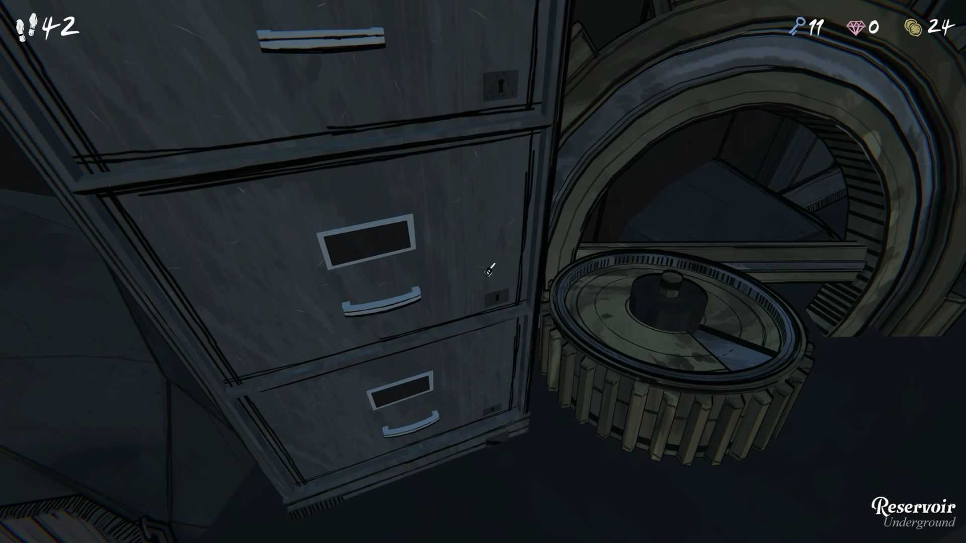 The cabinet drawer for the File Cabinet Key #3
