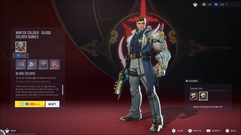 Winter Soldier Marvel Rivals skin customize